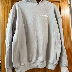 Taupe/Tan White Fox Sweatshirt/ Hoodie